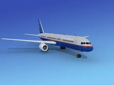 Boeing 757-200 United 2 3D model