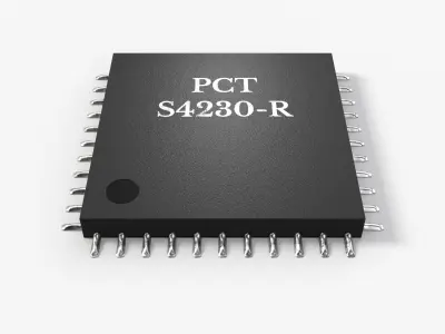 Square Chip with 2K PBR Textures 3D model