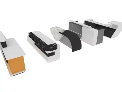 RECEPTIONS 3DS MAX 2015 5 MODEL 3D model