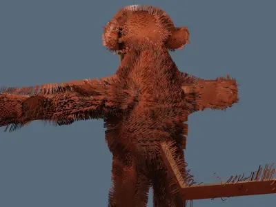 The Amazing Monkey Free low-poly 3D model