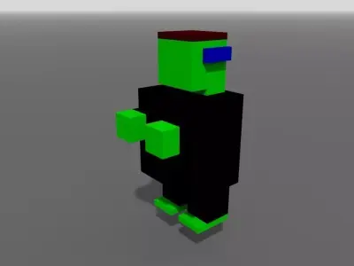 Voxel Frankenstein 3D model