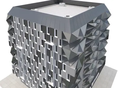 Commercial Building-016 Office Tower 3D model