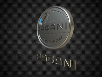 pagani logo 3D model