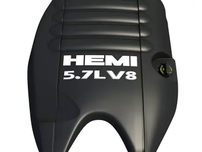 Black Engine Cover 088 3D model