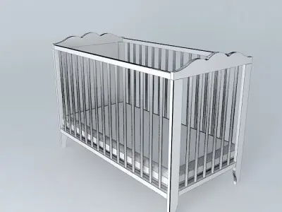 Bed baby Free 3D model
