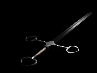 Long Nordic Sword Free 3D model