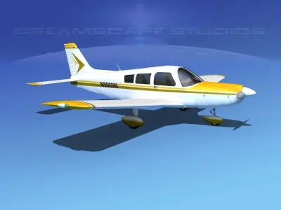Piper PA-28 V13 3D model