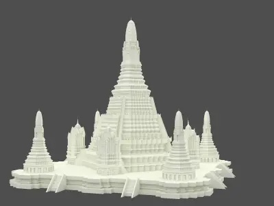 Wat Arun Temple 3D model