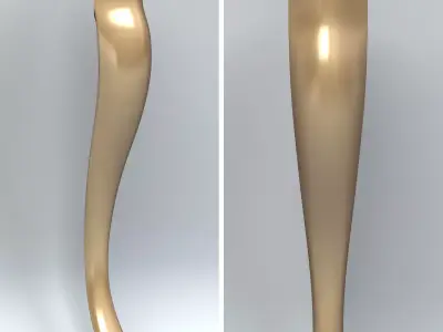 Furniture leg 003 Free 3D model
