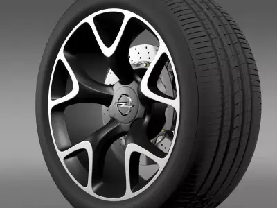 Opel Insignia OPC Concept wheel 3D model