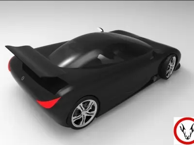 ASPEN futuristic sports car Free 3D model