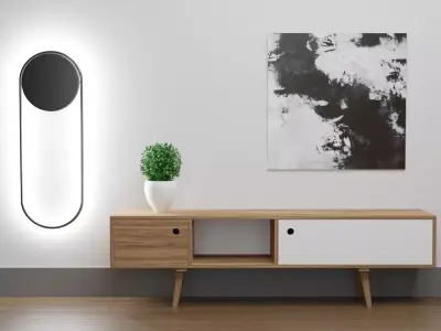 oval wall lamp Free 3D model
