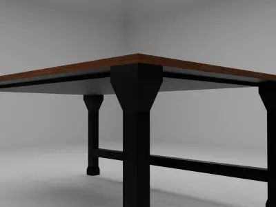 Table Furniture prop Free low-poly 3D model