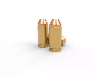 9x18mm Ammo Low-poly 3D model