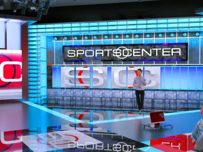 ESPN sportcenter studio 3D model