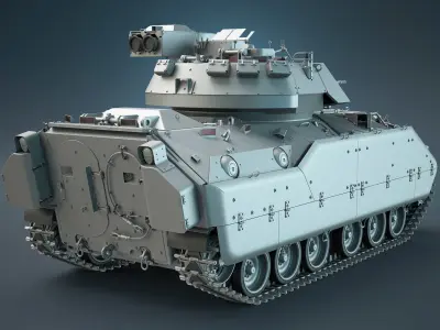M2 Bradley IFV High-Poly 3D model