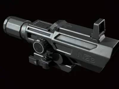 NCstar Ado Scope Low-poly 3D model