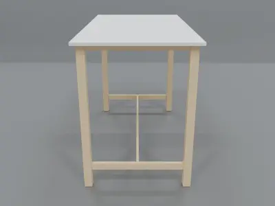 Kitchen Table Free low-poly 3D model