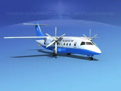 Dornier 328-130 Alliance Air 3D model
