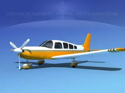 Piper Cherokee Six 300 V14 3D model
