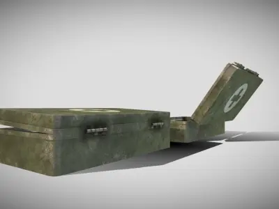 Field Medic Case Low-poly 3D model