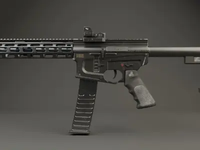 RIFLE ag Low-poly 3D model