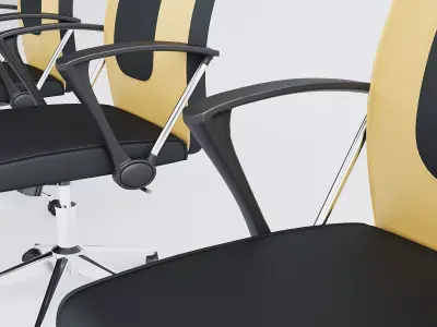 Modern Office Chair 3D Model High Quality PBR 3dsMax FBX Blender Free low-poly 3D model