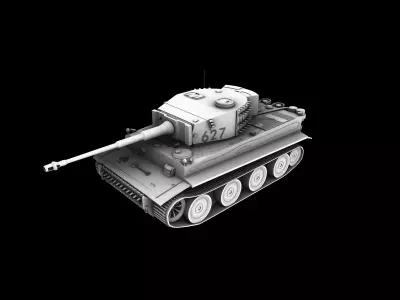 Panzer VI Tiger Tank ACE 3D model