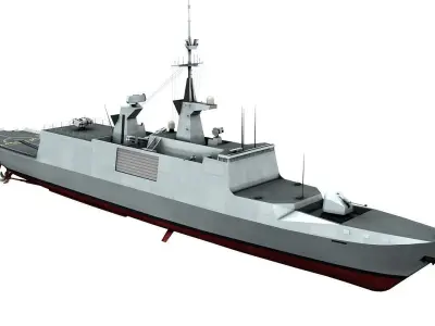 Lafayette Stealth Frigate 3D model