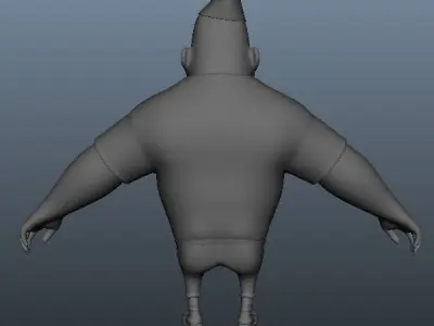  Soldier Cartoon Rigged 3D model