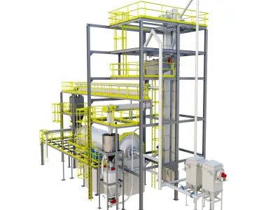 Industrial Mill 3D model