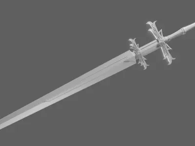 Fantasy Zweihander 3D model