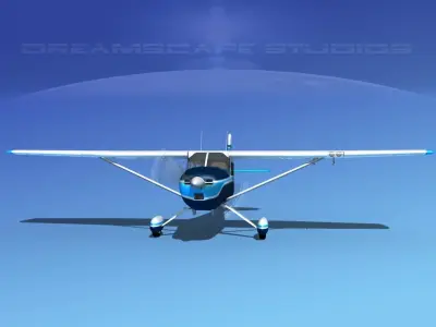 Cessna 170 V06 3D model