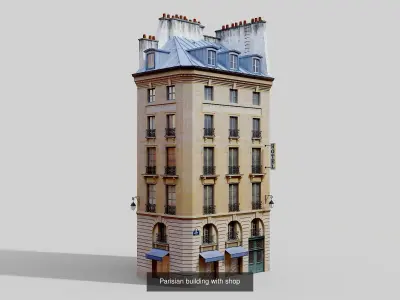 Parisian buildings 3D Model Collection