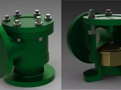 Non return Valve Free 3D model