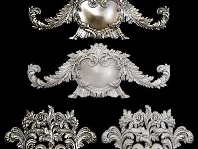 Collection of 40 classic carvings Part 2 3D model