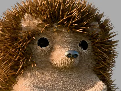 Cartoon Hedgehog 3D model