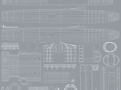Mitsubishi G4M Betty Aircraft WWII Low-poly 3D model