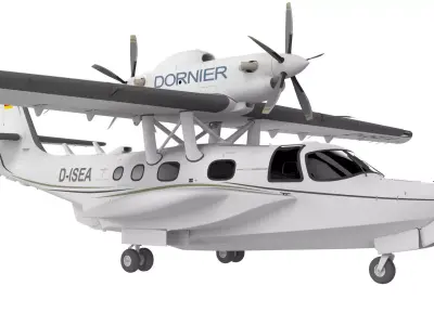 Dornier Seastar Low-poly 3D model