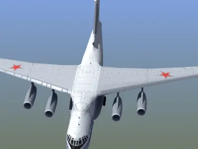Il-76 Candid Aircraft 3D model