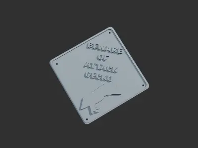 STL File - KG Customs AND Creations Pet Signs 2 - No supports 3D model