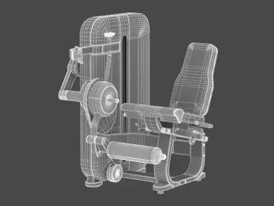Technogym Selectorized Artis Leg Extension 3D model