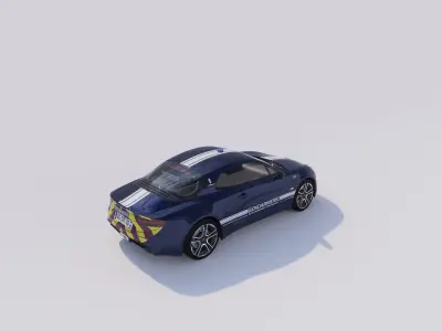 gendarmerie ALPINE A110 3D model