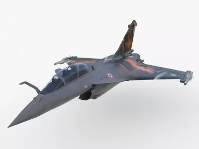 Aircraft Rafaele B Angel 111  Low-poly 3D model