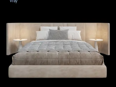 ARCHILINE Design Studio - CM - Bed 01 Free 3D model