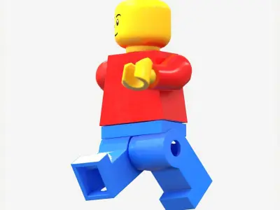 Lego Man PBR rigeed Low-poly 3D model