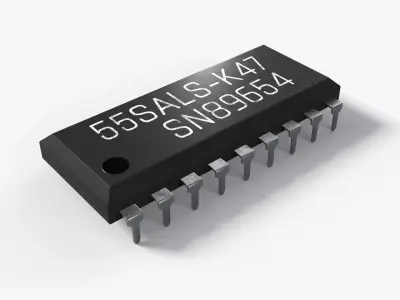 Classic Chip with 2K PBR Textures 3D model