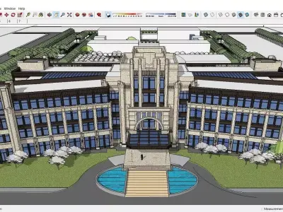 Sketchup Office building H7 3D model