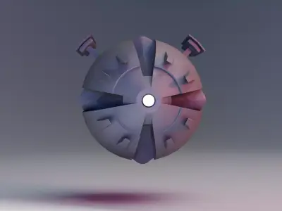 Sci-Fi Drone Mk2 Low-poly 3D model