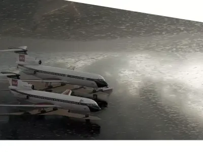 Hawker Siddeley TRIDENT 1C and 2E and 3B 3D model